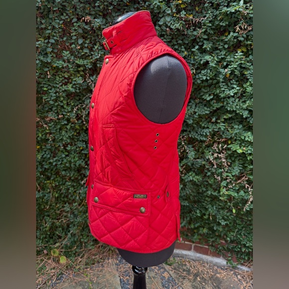 Polo Ralph Lauren Quilted Red Vest - Picture 4 of 6